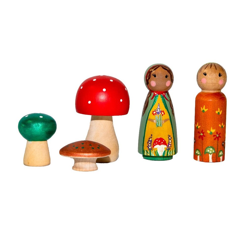 Peg Doll Set | Wooden Toys | Wood Toys | Kid Toys | Open Ended Toys